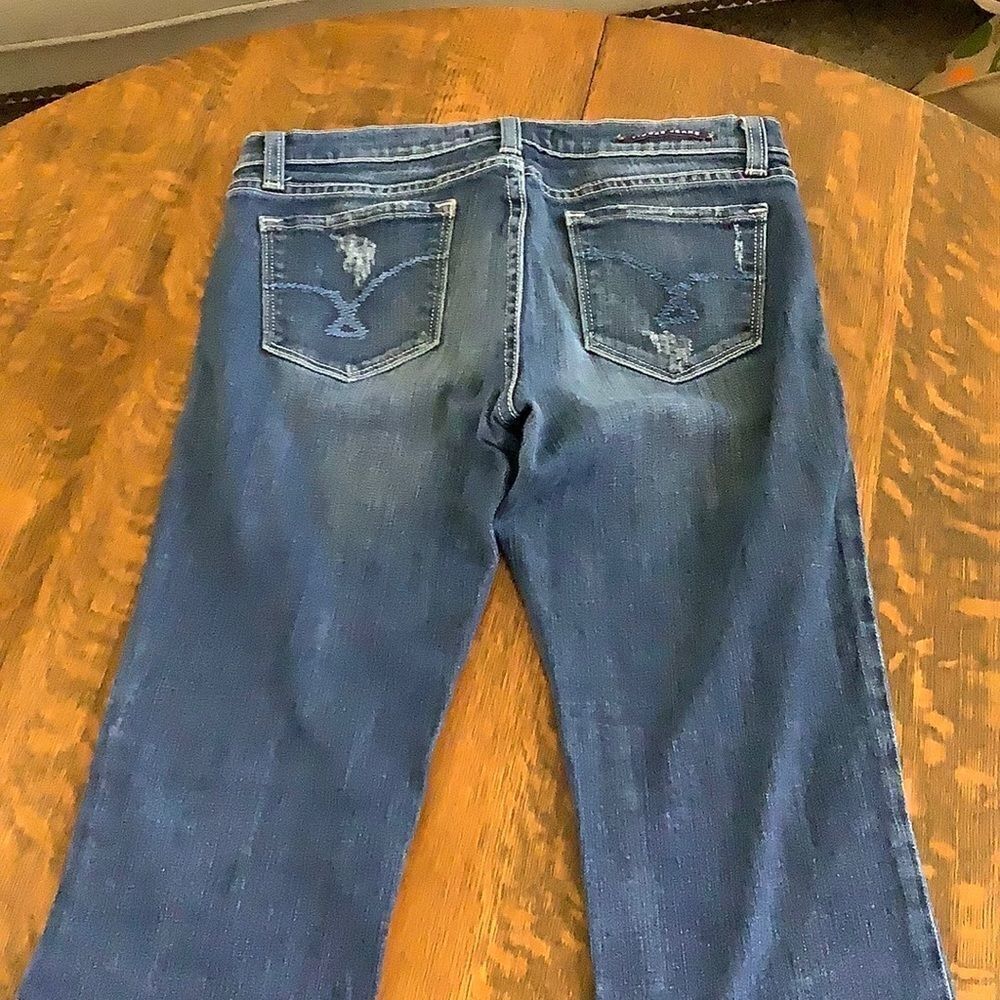 Vigoss Medium Wash Distressed Bootcut Jeans - Picture 5 of 16
